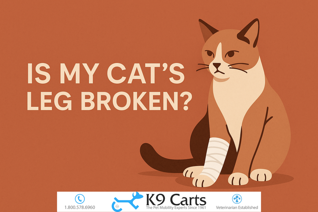 Cat with broken leg