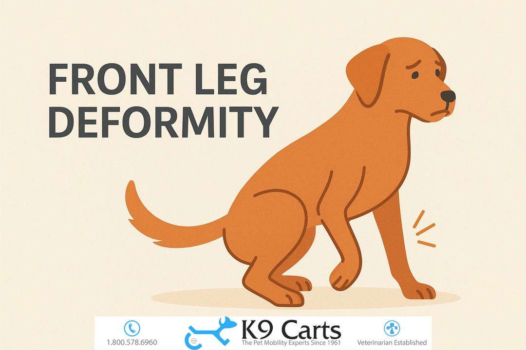 Front leg deformity in dogs