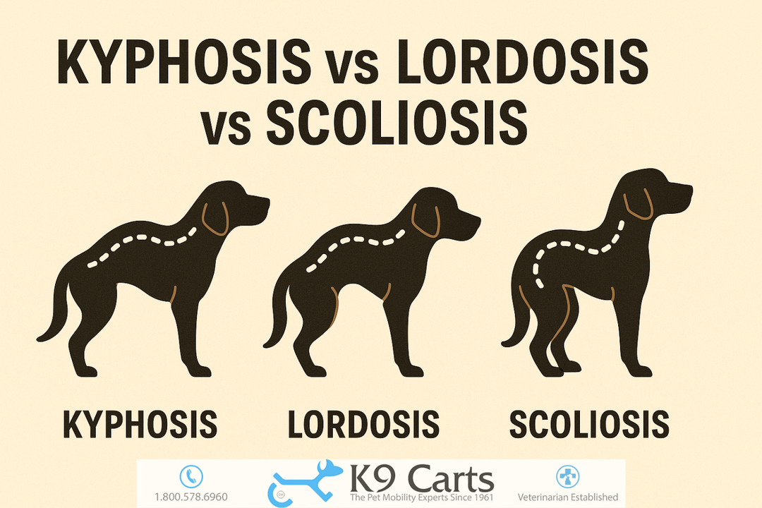 Kyphosis versus lordosis versus scoliosis in dogs