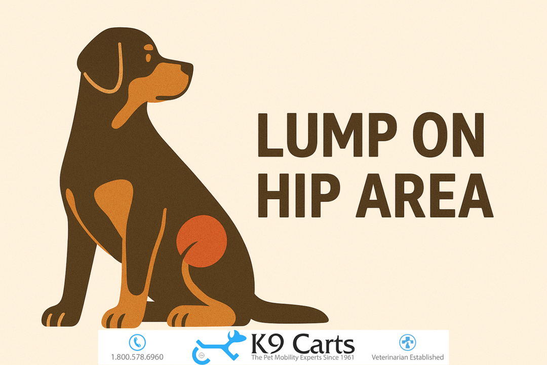 Swollen lump on dog's hip area