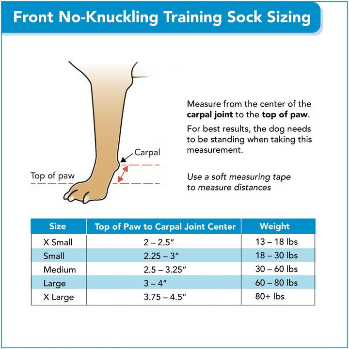 Front No-Knuckling Training Sock