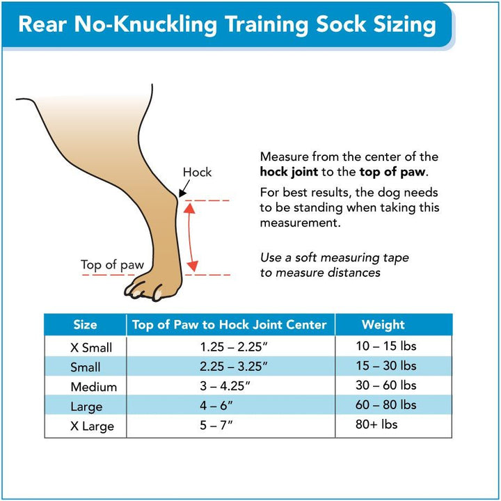 Rear No-Knuckling Training Sock